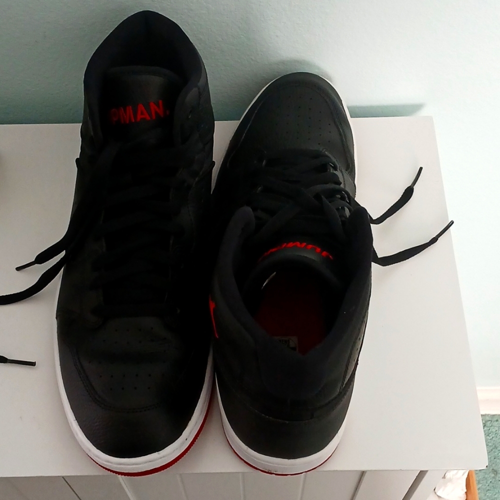 Jordan Access Sneakers, black/red/white, size 13 men's